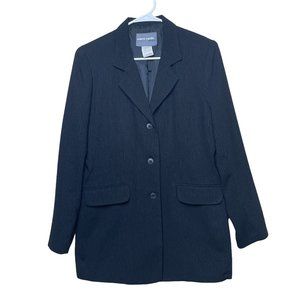 Vintage Pierre Cardin Options Black Pinstriped Blazer